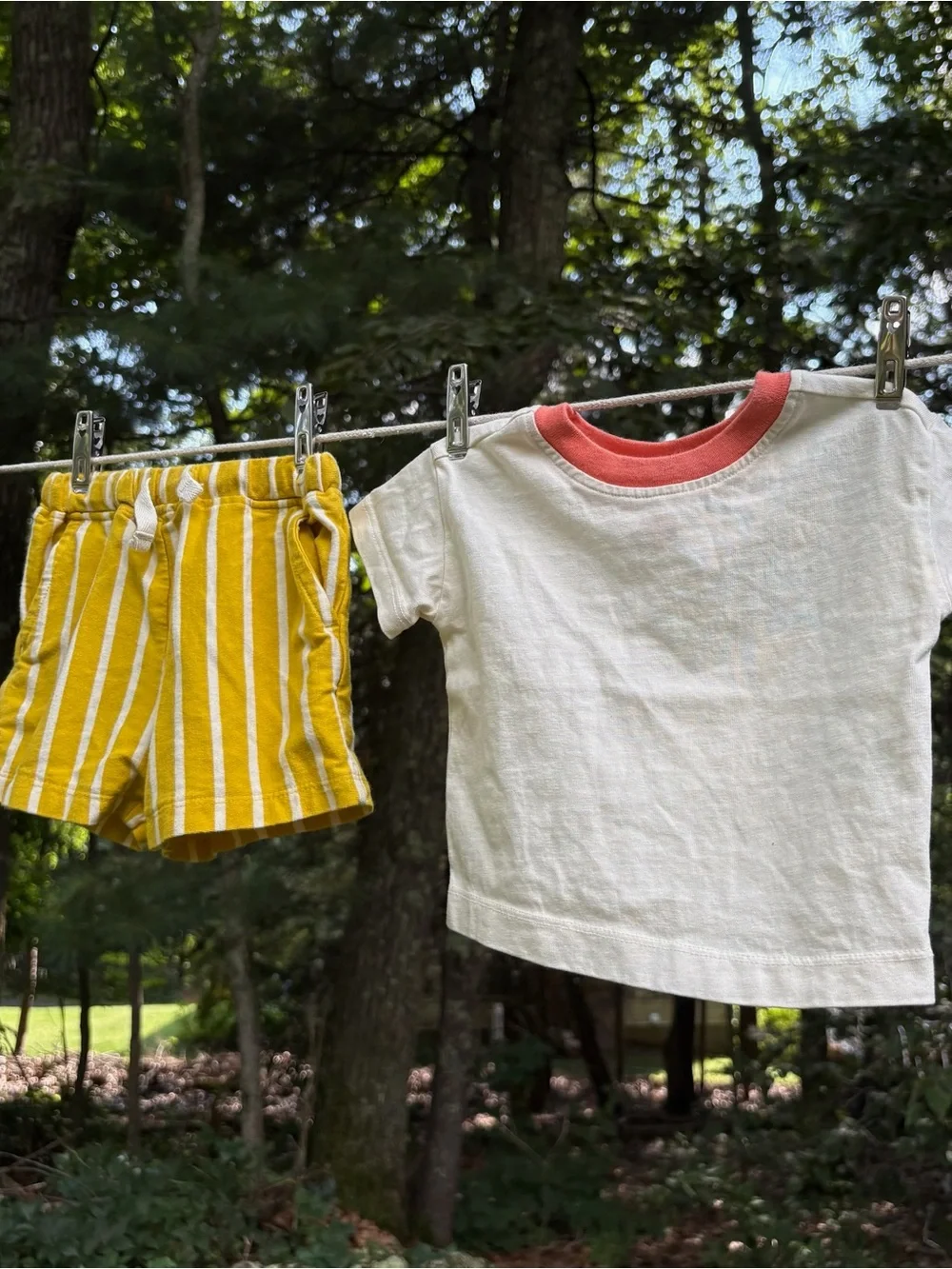 Hanna Andersson Baby Two-Piece Set - Tee with Shorts - Size 3-6 Months